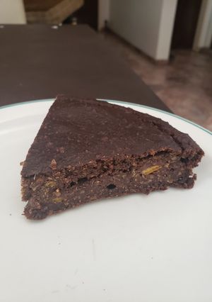 Una foto de Torta de chocolate y naranja low carb