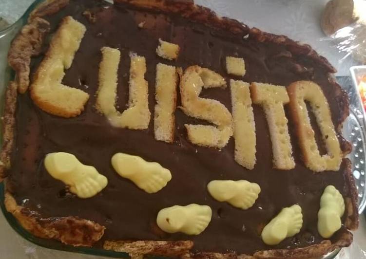 Tarta de galleta casera en porciones personalizadas