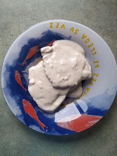 Una foto de Lomo al ajillo con nata