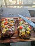 Palanca a la Pizza en parrilla