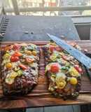 Palanca a la Pizza en parrilla