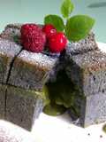Green tea lava honey toast