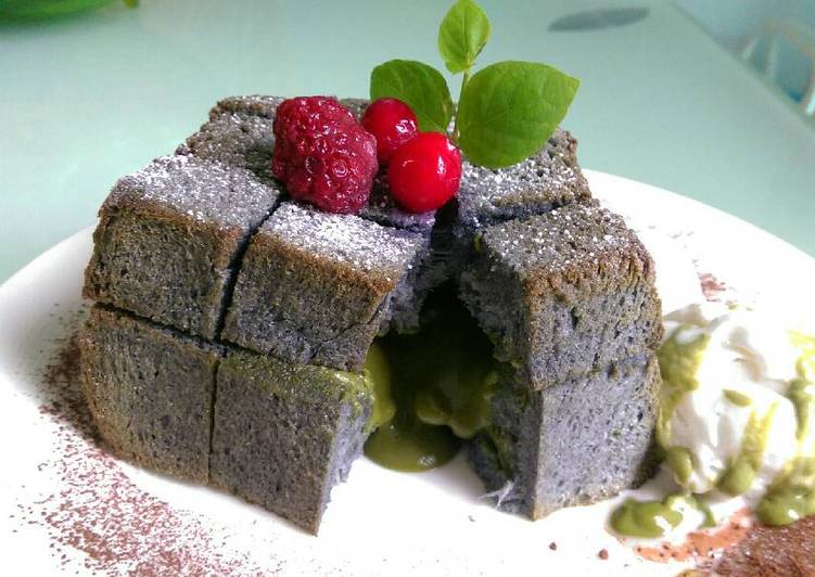 Easiest Way to Make Ultimate Green tea lava honey toast