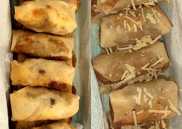 Lumpia Pisang Coklat Keju