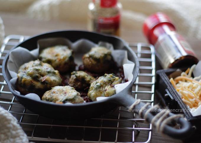 Step-by-Step Guide to Prepare Perfect Spinach stuffed Mushroom cheese