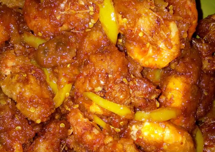 Cara Gampang Menyiapkan Udang krispi asam manis, Menggugah Selera