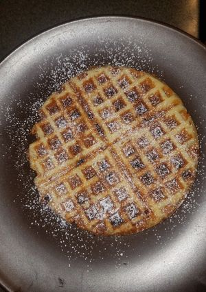 Csokidarabos gofri recept fotója