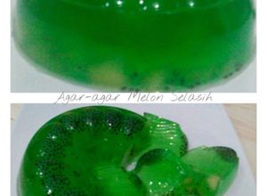 Foto resep Agar-agar Melon Segar