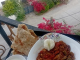 بادمجان گوجه‌فرنگی فوری