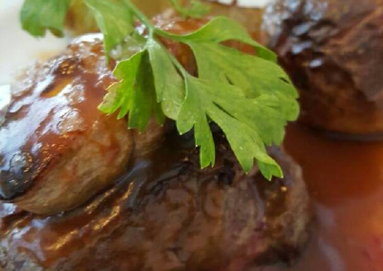 Al con foie cerdo de solomillo oporto