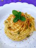 Spaghetti senza glutine con crema di zucca e ricotta senza lattosio