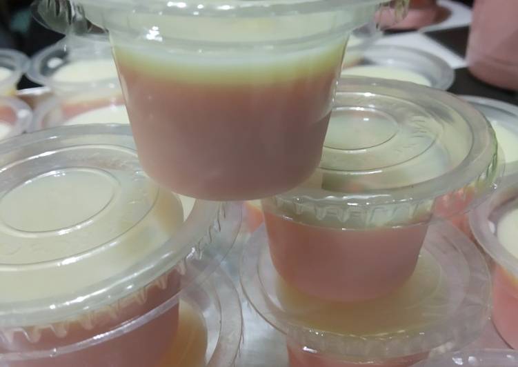 Silky puding with vla vanila