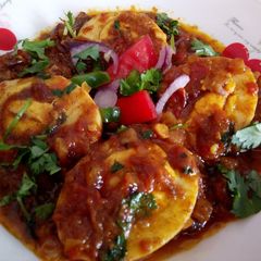 A picture of Egg Curry.