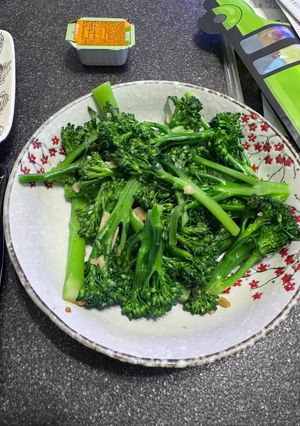 蒜炒青花筍 的食譜成品照片