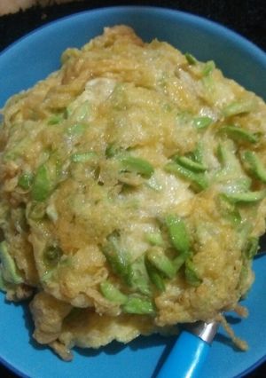 Foto resep Dadar telur pete