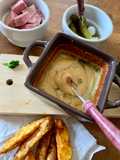 Baked Cheese Fondue Gratin