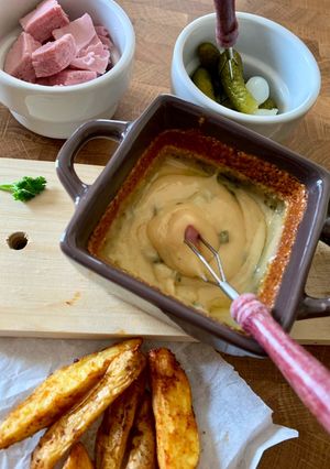 Une photo de ☆Fondue au Fromage, Gratinée au Four☆
