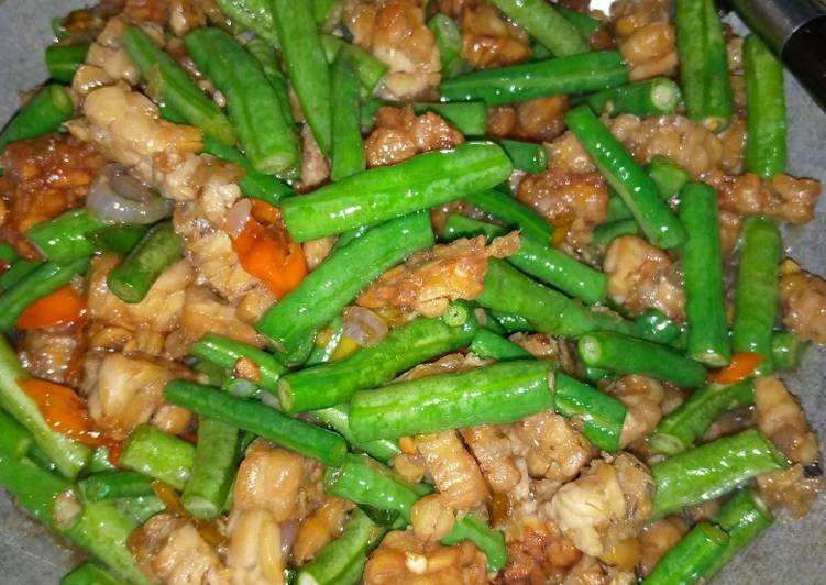 Proses meracik Orek tempe kacang panjang, Bikin Ngiler