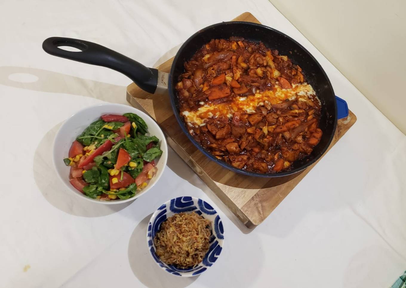 Dakgalbi (Korean spicy chicken)