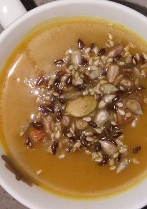 Sütőtök krémleves egyszerűen recept fotója