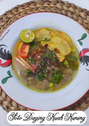 Foto resep Soto daging Kuah Kuning