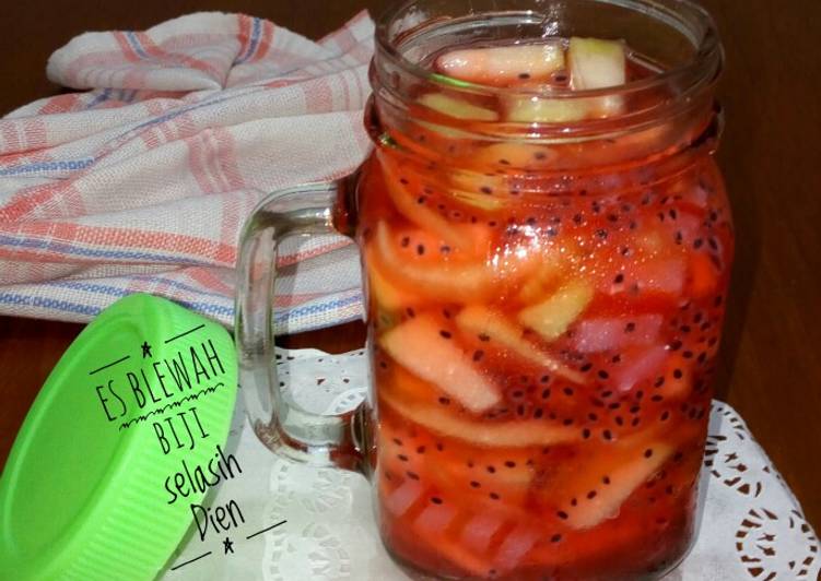 Resep: EnakEs blewah biji selasih #BikinRamadanBerkesan