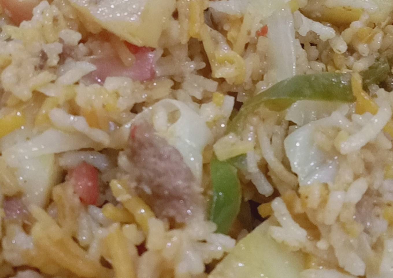 Coconut milk curry and vegetables rice
