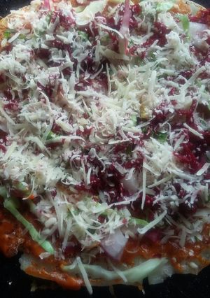 A picture of Suji uttapam pizza.