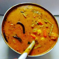 A picture of Sambar dal.