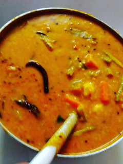 A picture of Sambar dal.