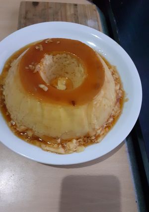 Una foto de Flan casero