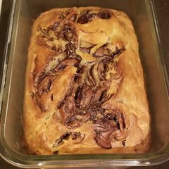 A picture of Nutella Banana Bread.