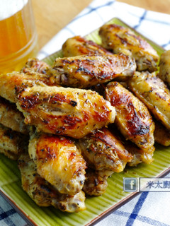 香草蜂蜜芥末烤雞翅 的食譜成品照片