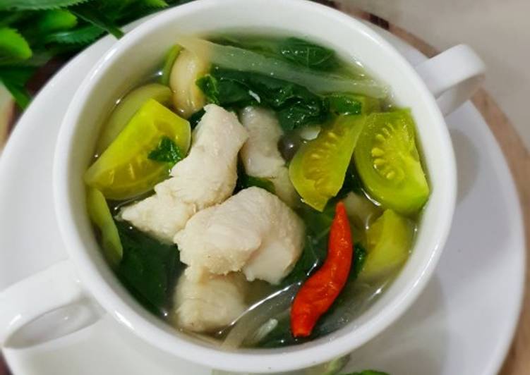 Bahan mengolah Sup Bayam Ikan Dori, Sempurna