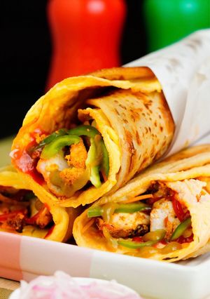 A picture of Beloved Egg Chicken (Kathi) Roll.