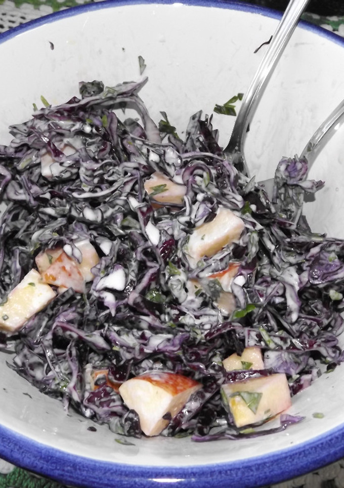 Una foto de Ensalada sencilla de lombarda