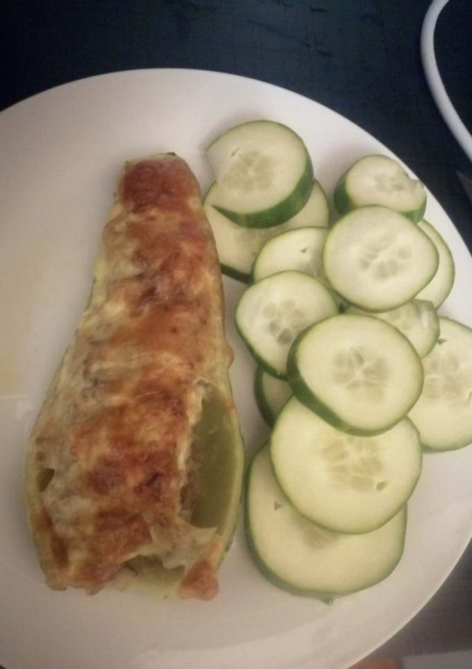 Una foto de Zapallo italiano relleno al horno