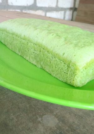 Foto resep Bolu pandan keju kukus