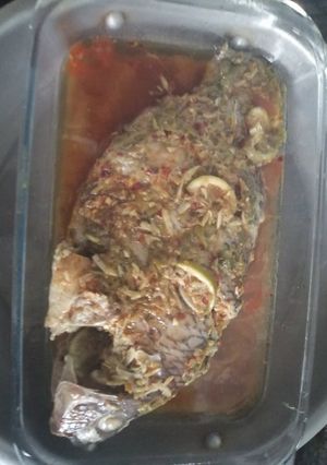 Baked fish with oyster sauce রেসিপির প্রধান ছবি