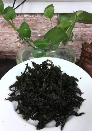 Hình của món Rong biển sấy chay.