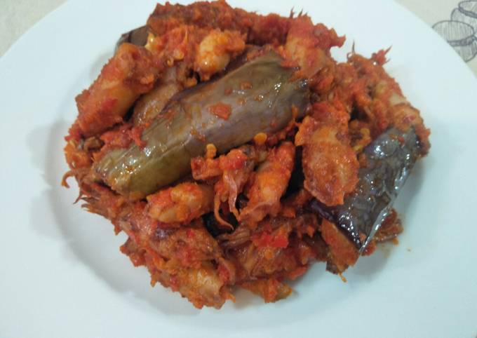 208. Balado Cumi Asin Terong Ungu