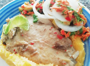 Una foto de Filete de Tilapia con vino y mayostaza 🐟🍷