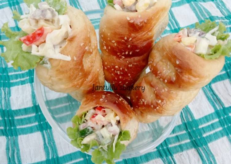 Recipe of Great Bread cone (salad) | So Tasty Food Recipe From My Kitchen