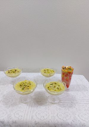 A picture of Mango firni ramzan special.