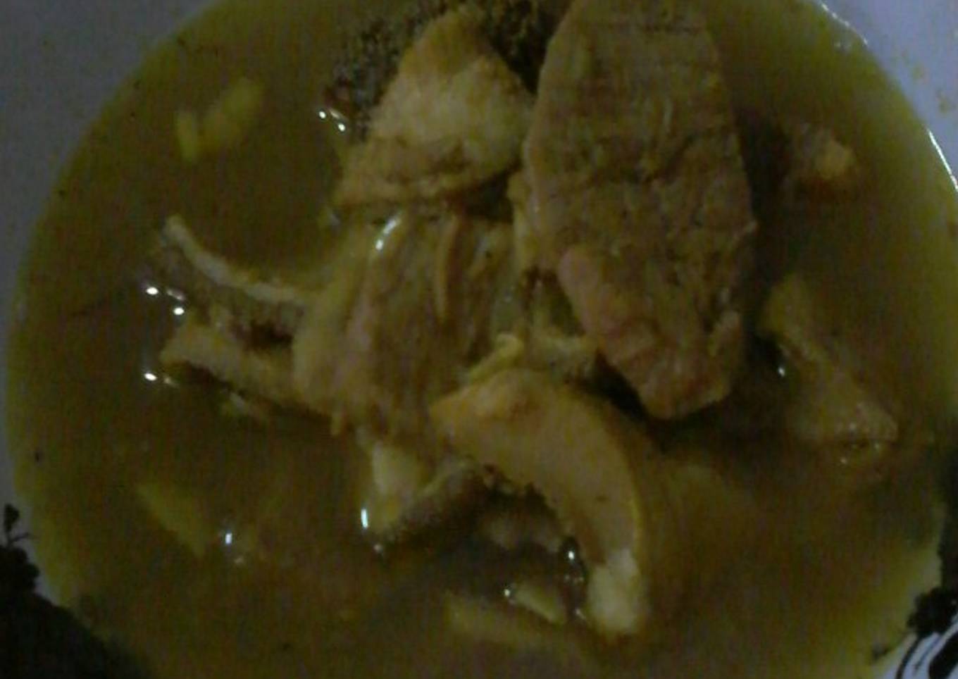 Soto daging & babat sapi sederhana