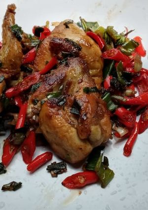 Foto resep Ayam goreng mentega bumbu pedas