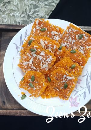 A picture of Coconut Burfi.
