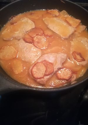 Una foto de Filetes de lomo en zumo de naranja