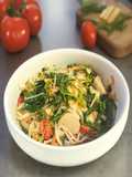 Tumis shitake kangkung wortel