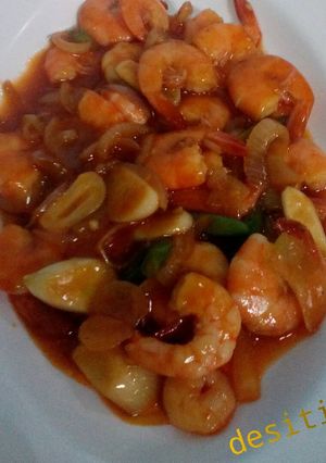 Foto resep Udang Saus Padang